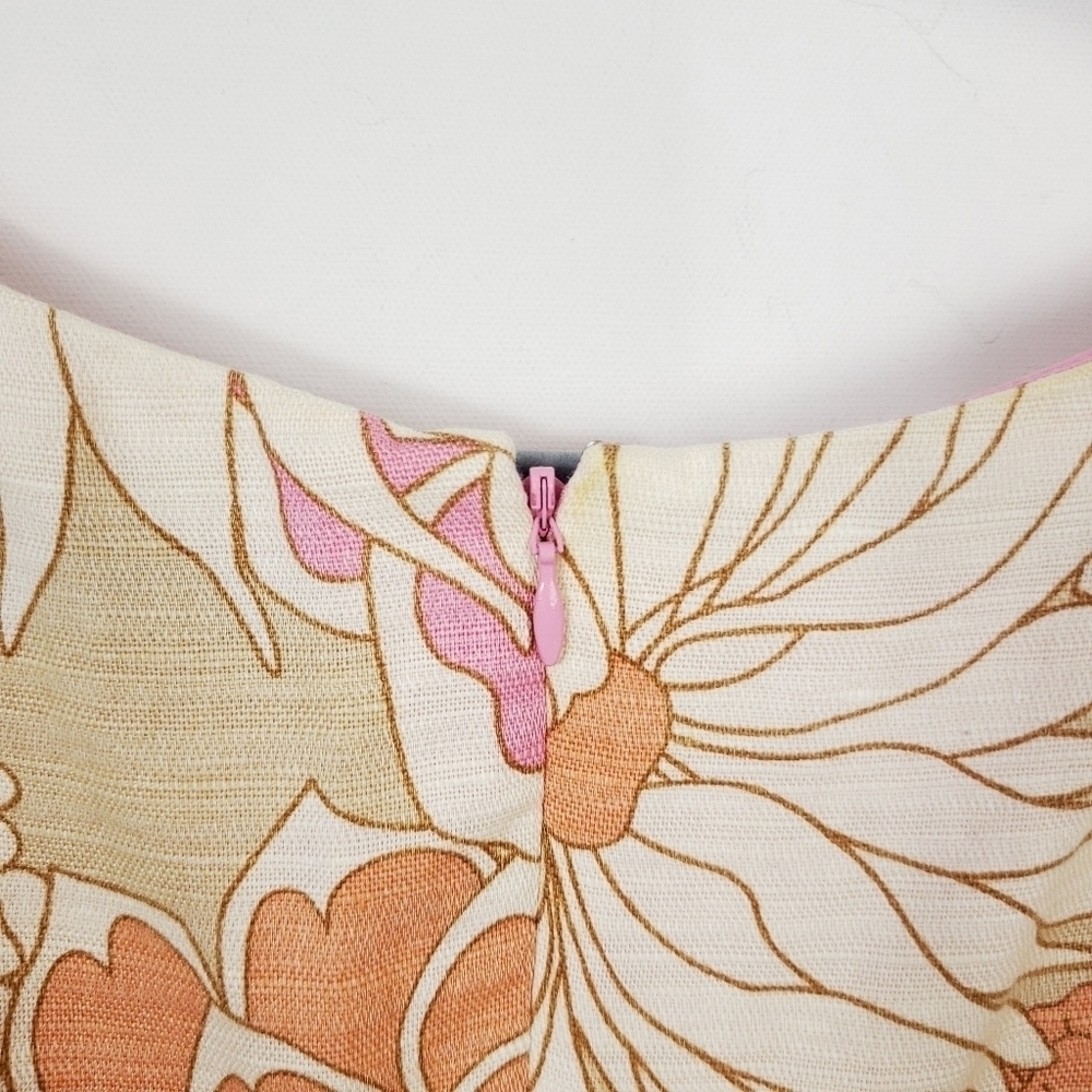 Eliza J retro floral Print Feminine fit and flare dress size 6 Excellent Condi - Picture 7 of 9
